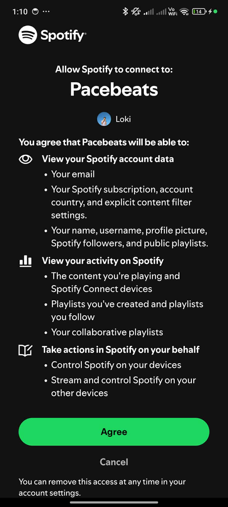 PaceBeats app with Spotify integration for music syncing